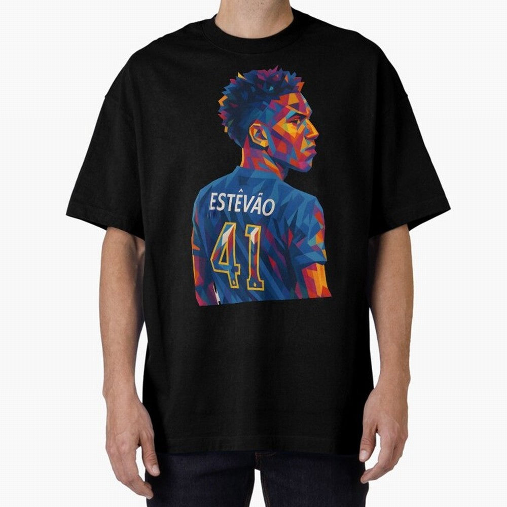 Est¨ºv?o Oversized T-Shirt Show Fan Pride Across Global Football Passion for FIFA World Cup 2026, Centered on Haaland, England, Retro Football Energy, Iconic Rivalries, Trophy Chase Drama and Stadium Atmosphere; Perfect for People Who Love