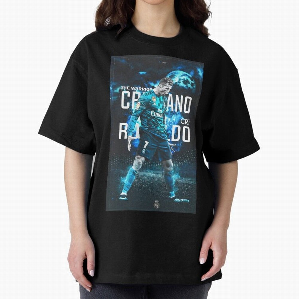 Ronaldo Oversized T-Shirt Show Your Stadium Side during the FIFA World Cup 2026 USA Canada Mexico Journey through Messi Highlights, Spain Pride, Championship Spirit, Famous Goals, Roaring Crowds and International Football Unity; Perfect for People