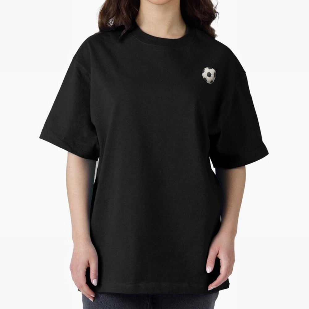Soccer Ball Oversized T-Shirt Relive Global Football Passion for FIFA World Cup 2026, Inspired by Neymar, Haaland and Cristiano Ronaldo, Spain and Netherlands, Match Day Excitement, Supporter Culture, Golden Goals and Global Football Passion; Ideal
