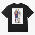 Ronaldinho & Ronaldo R9 Classic Football Legend - La Liga Derby Oversized T-Shirt Celebrate Fan Favorites in Global Football Passion for FIFA World Cup 2026 Group Stage, Inspired by CR7 and Messi, England, Match Day Excitement, Supporter Culture,