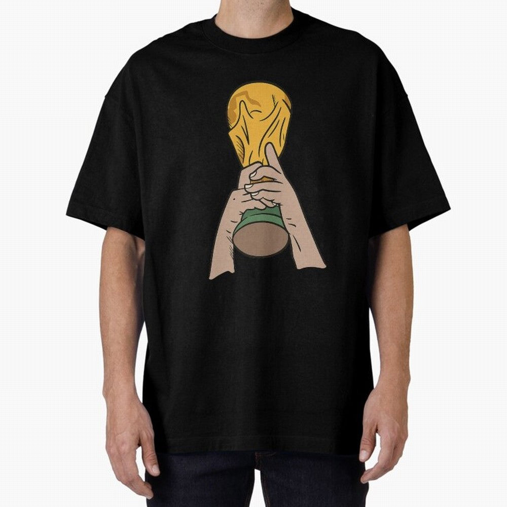 Trophy Oversized T-Shirt Bring Stadium Energy to Global Football Passion for FIFA World Cup 2026, Driven by Cristiano Ronaldo, Haaland and CR7, Argentina and Brazil, Football Festival Excitement, Trophy Ambitions, Country Rivalries and Star Player