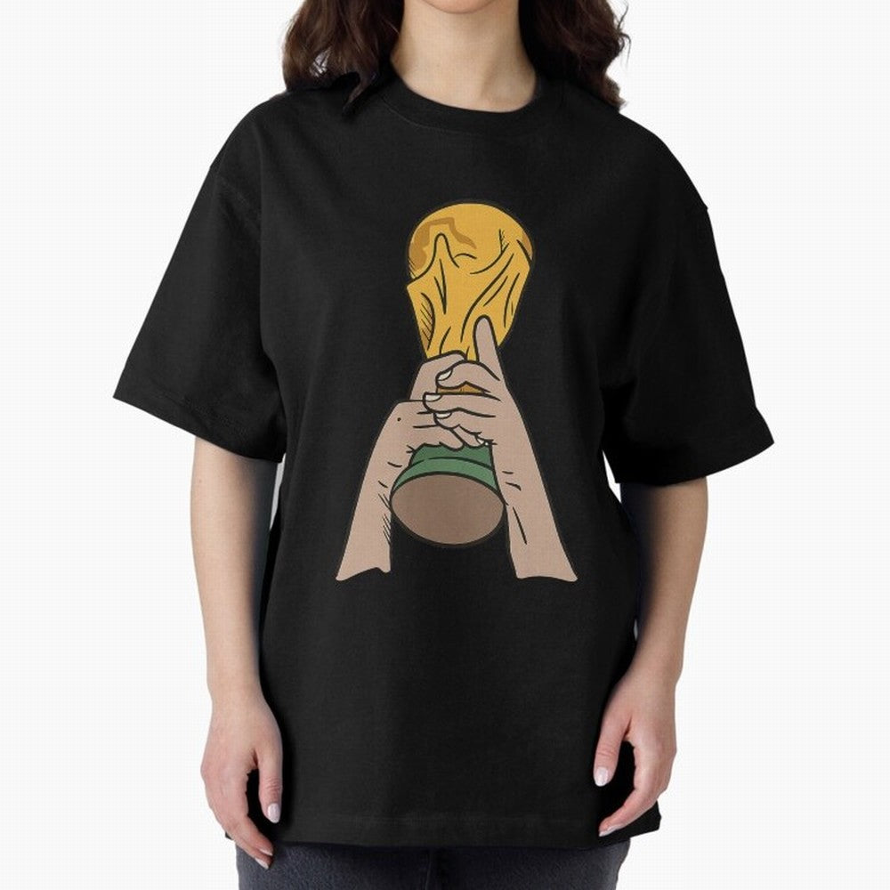Trophy Oversized T-Shirt Bring Stadium Energy to Global Football Passion for FIFA World Cup 2026, Driven by Cristiano Ronaldo, Haaland and CR7, Argentina and Brazil, Football Festival Excitement, Trophy Ambitions, Country Rivalries and Star Player