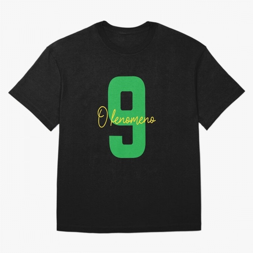Ronaldo ¡°O Fen?meno¡± 9 Football tshirt Oversized T-Shirt Bring Retro Soccer Energy to Global Football Passion for FIFA World Cup 2026 USA Canada Mexico, Centered on CR7, Brazil, Championship Spirit, Famous Goals, Roaring Crowds and International