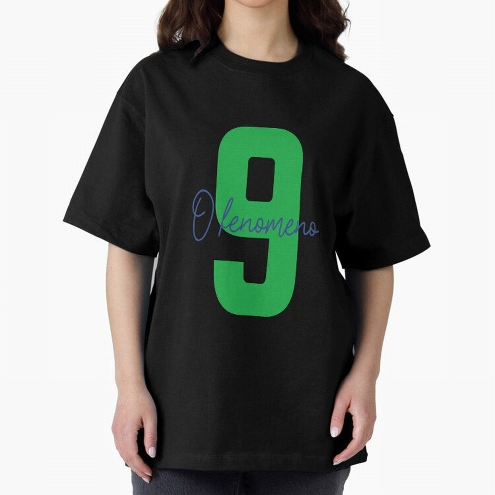 Ronaldo Naz¨¢rio ¡°O Fen?meno¡± 9 GOAT Football Poster Art Oversized T-Shirt Unlock the FIFA World Cup 2026 Group Stage Journey through Haaland and Mbappe Highlights, Portugal, Spain and Germany Pride, Retro Football Energy, Iconic Rivalries,