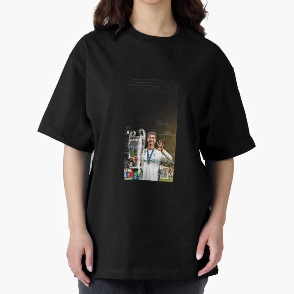 Ronaldo Oversized T-Shirt Live the Energy of Global Football Passion for FIFA World Cup 2026 USA Canada Mexico, Built around CR7, Germany, Champion Mindset, Group Stage Buzz, Knockout Tension and Passionate Fan Culture; Great for Supporters Who