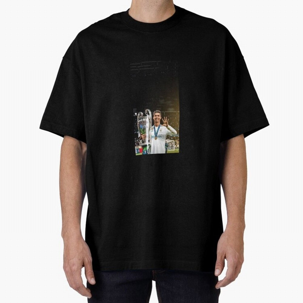 Ronaldo Oversized T-Shirt Live the Energy of Global Football Passion for FIFA World Cup 2026 USA Canada Mexico, Built around CR7, Germany, Champion Mindset, Group Stage Buzz, Knockout Tension and Passionate Fan Culture; Great for Supporters Who