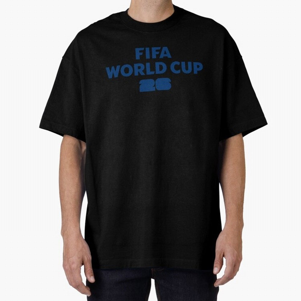 The Biggest Tournament in the World Oversized T-Shirt Upgrade the FIFA World Cup 2026 USA Canada Mexico Journey through Messi and Cristiano Ronaldo Highlights, Brazil, Portugal and Argentina Pride, Vintage Soccer Flavor, Modern Football Stars,