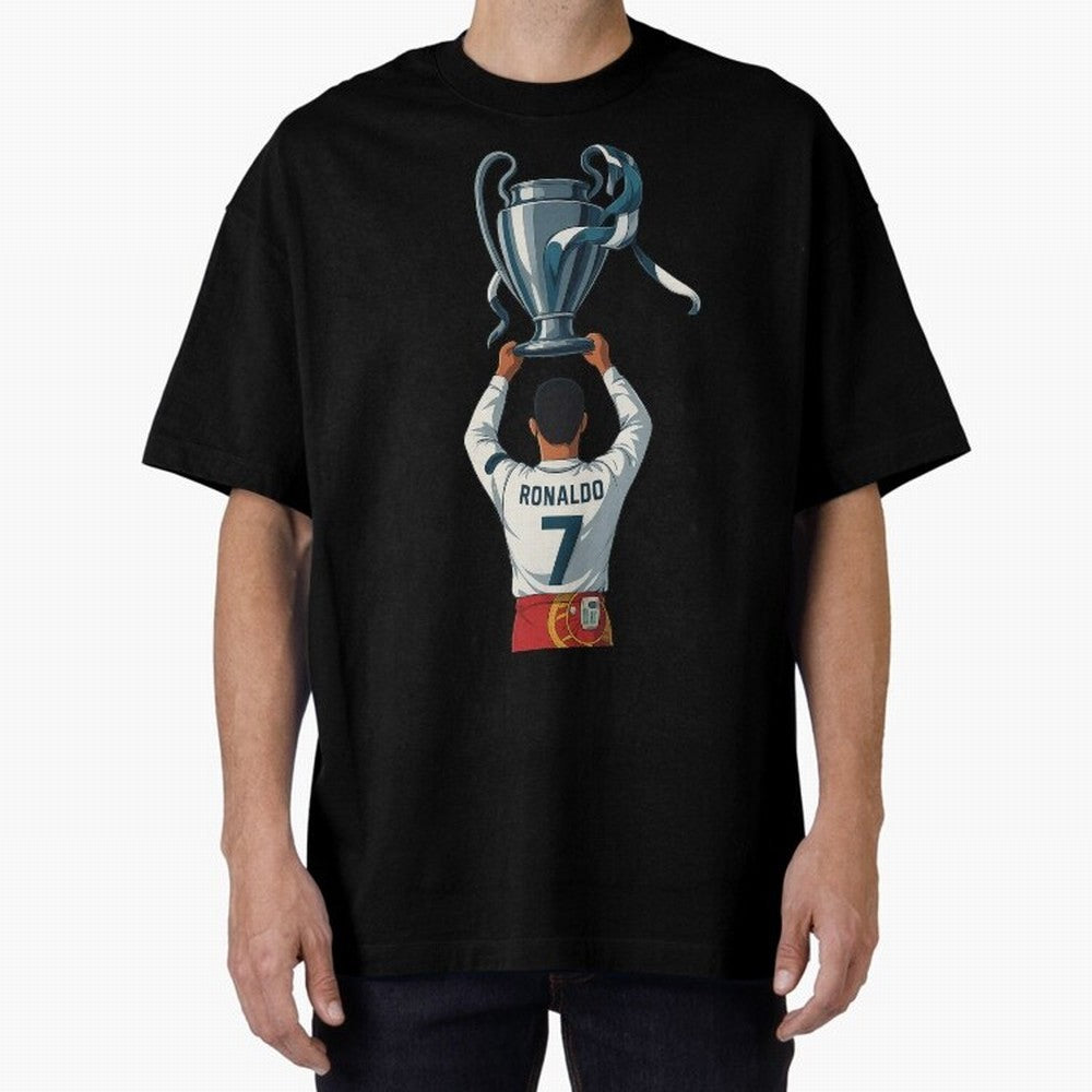 Ronaldo Oversized T-Shirt Live the Energy of FIFA World Cup 2026 for Fans of Messi, CR7 and Mbappe and Portugal, Spain and Germany, Bringing Soccer Culture, Superstar Moments, National Team Dreams and Competitive Fire; Perfect for Supporters Who