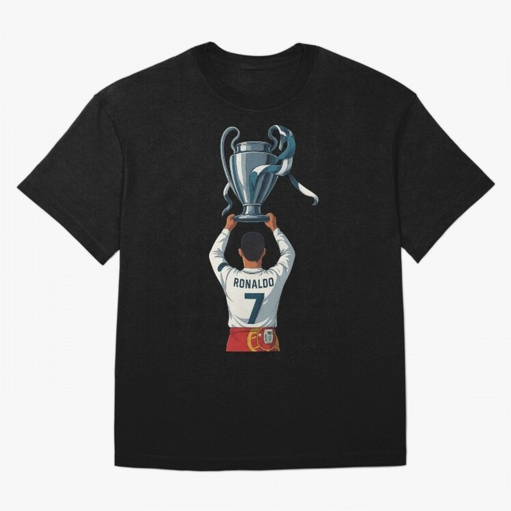Ronaldo Oversized T-Shirt Live the Energy of FIFA World Cup 2026 for Fans of Messi, CR7 and Mbappe and Portugal, Spain and Germany, Bringing Soccer Culture, Superstar Moments, National Team Dreams and Competitive Fire; Perfect for Supporters Who
