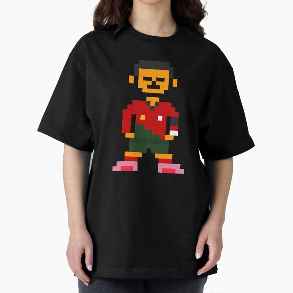 Pixel Pose Ronaldo Oversized T-Shirt Represent the Passion of FIFA World Cup 2026 Group Stage Built around CR7 and Messi, Netherlands Energy, Football History, Final Match Energy, Crowd Noise and Once in a Lifetime Moments; Perfect for Supporters