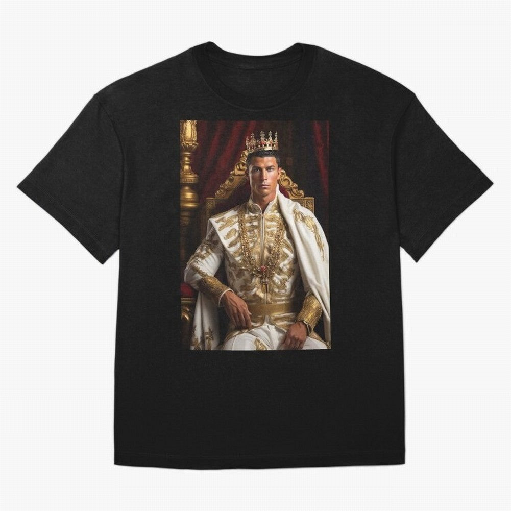 Ronaldo king Oversized T-Shirt Join Supporters Worldwide for FIFA World Cup 2026 USA Canada Mexico Connected to Cristiano Ronaldo, Spain and Netherlands Energy, Football Festival Excitement, Trophy Ambitions, Country Rivalries and Star Player Buzz;