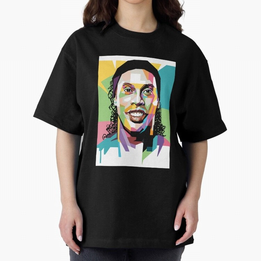 Ronaldo ¨C Legendary Football Star & GOAT Artwork Oversized T-Shirt Relive the Noise and Pride of FIFA World Cup 2026 Featuring Mbappe and Neymar, Brazil, Portugal and Argentina Energy, Soccer Culture, Superstar Moments, National Team Dreams and