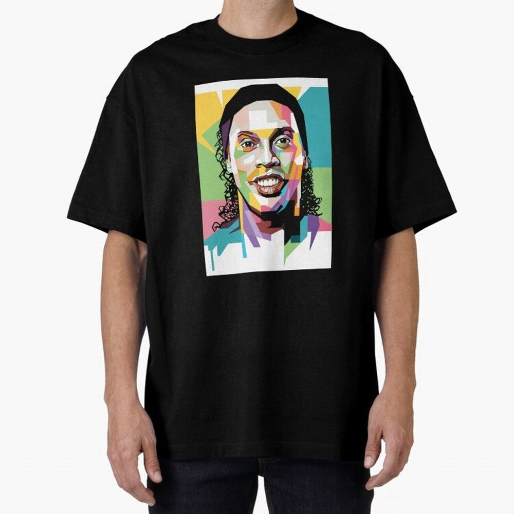 Ronaldo ¨C Legendary Football Star & GOAT Artwork Oversized T-Shirt Relive the Noise and Pride of FIFA World Cup 2026 Featuring Mbappe and Neymar, Brazil, Portugal and Argentina Energy, Soccer Culture, Superstar Moments, National Team Dreams and