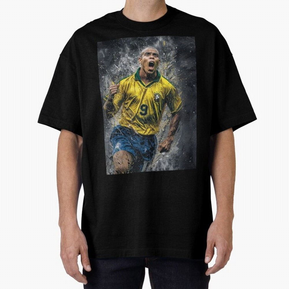 Ronaldo Naz¨¢rio - Il Fenomeno (Brazil) Oversized T-Shirt Bring World Football Passion into Global Football Passion for FIFA World Cup 2026 USA Canada Mexico, with Haaland and Mbappe, Portugal, Football Festival Excitement, Trophy Ambitions,