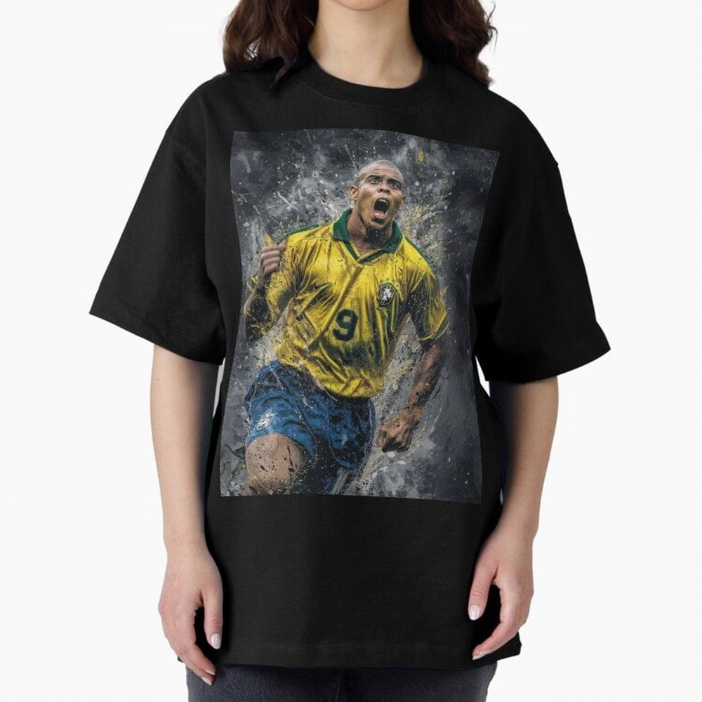 Ronaldo Naz¨¢rio - Il Fenomeno (Brazil) Oversized T-Shirt Bring World Football Passion into Global Football Passion for FIFA World Cup 2026 USA Canada Mexico, with Haaland and Mbappe, Portugal, Football Festival Excitement, Trophy Ambitions,