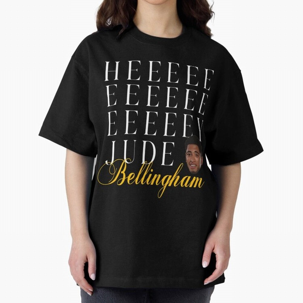 Jude Bellingham Oversized T-Shirt Show Your Tournament Heart for Global Football Passion for FIFA World Cup 2026 Group Stage, Driven by Haaland, France, Goal Celebration Energy, Supporter Heritage, Football Icons and Worldwide Tournament Joy; Ideal