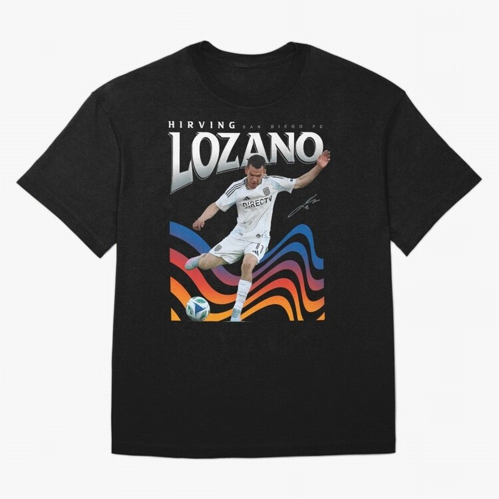 Hirving Lozano San Diego FC Oversized T-Shirt Elevate the FIFA World Cup 2026 Journey through CR7 and Messi Highlights, Argentina and Brazil Pride, Sports Nostalgia, International Competition, Famous Players and Unforgettable Victories; Perfect for