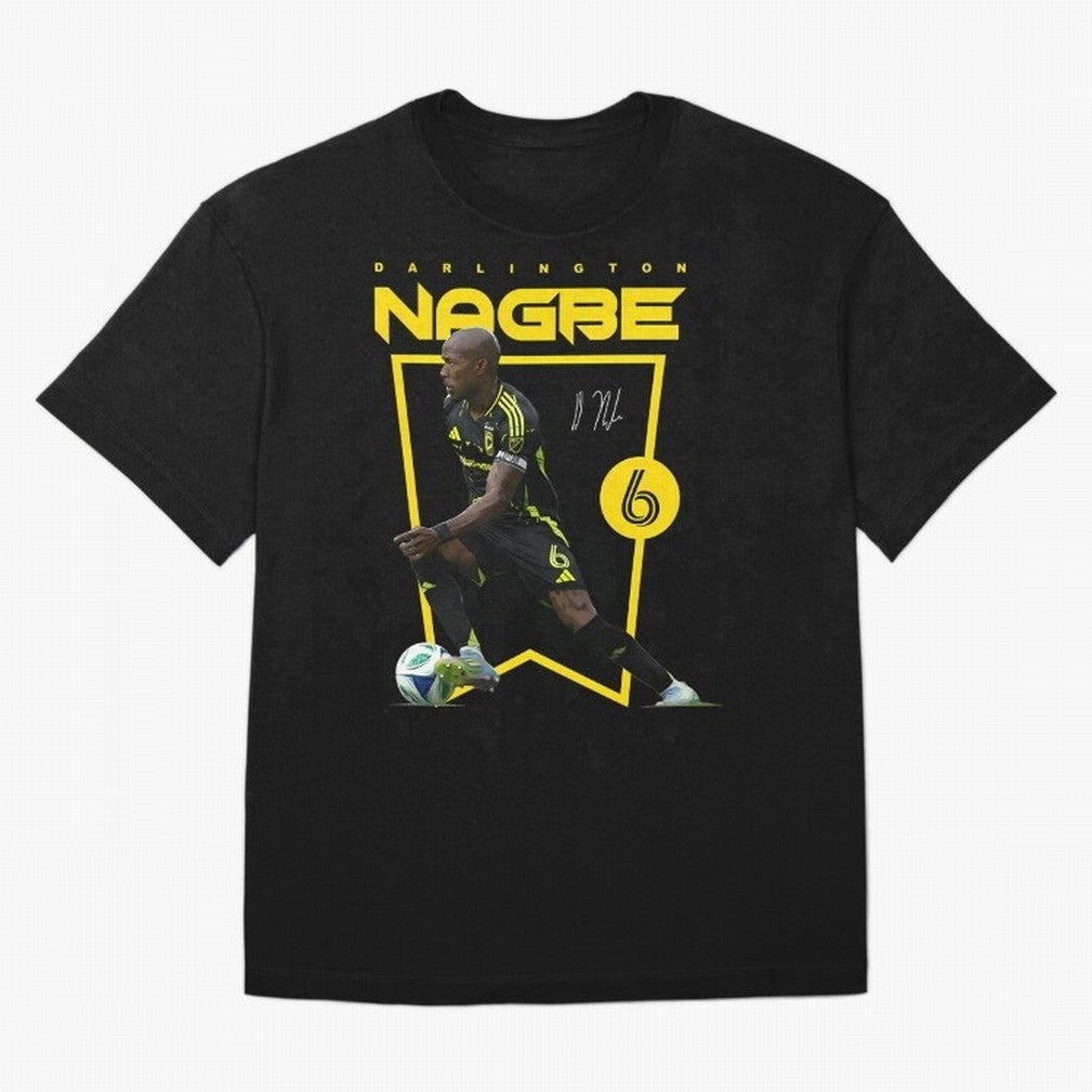 Darlington Nagbe Columbus Crew Oversized T-Shirt Bring a Vintage Feel to FIFA World Cup 2026 Group Stage Centered on Mbappe, Spain Energy, Sports Nostalgia, International Competition, Famous Players and Unforgettable Victories; Great for Watch