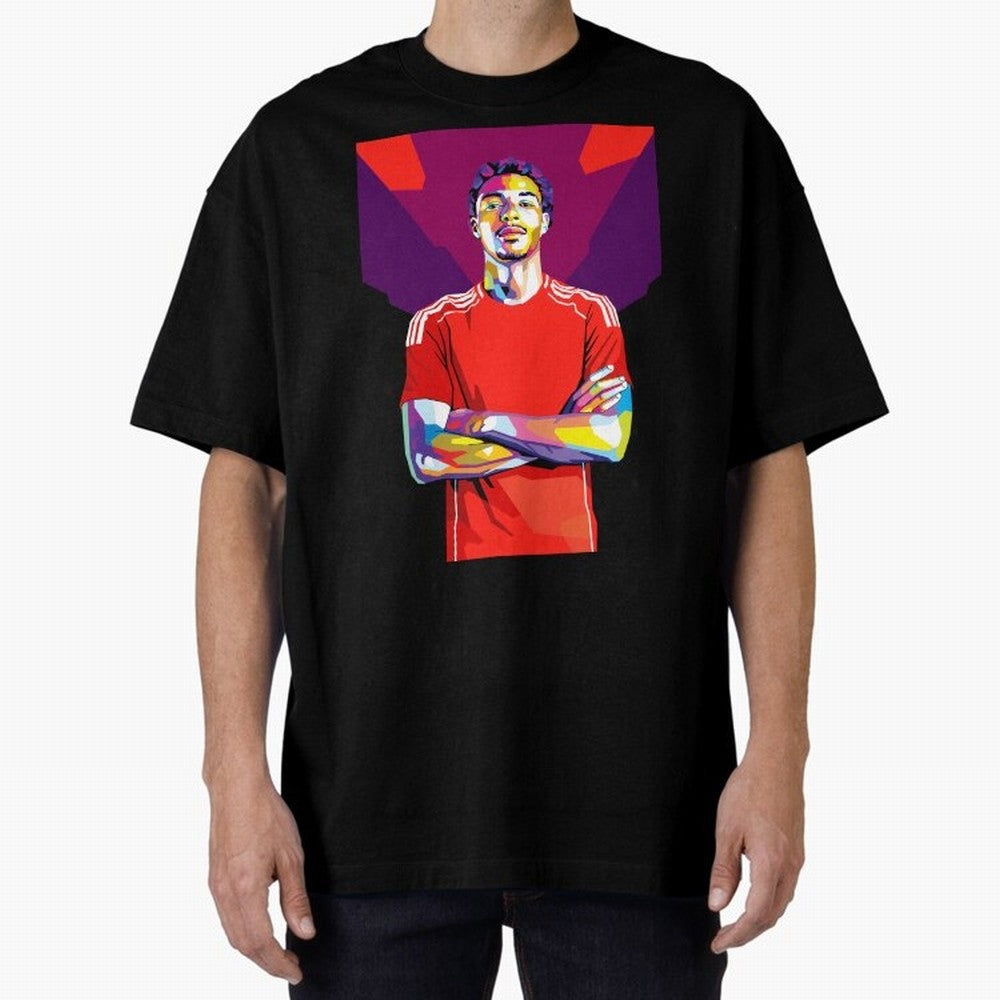 Ekitike in WPAP Style Oversized T-Shirt Celebrate Football Heritage in FIFA World Cup 2026 USA Canada Mexico Inspired by CR7 and Messi, France Energy, Game Day Rituals, Football Legends, Country Pride and the Road to the Final; Perfect for People