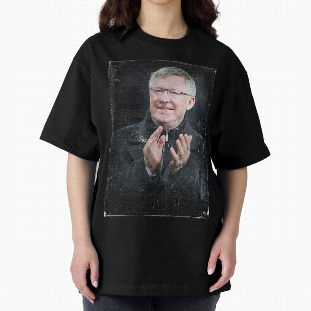 Sir Alex Ferguson Oversized T-Shirt Follow FIFA World Cup 2026 Group Stage with Mbappe and Neymar, France Energy, Stadium Memories, Football Loyalty, International Chants and Championship Tradition; Perfect for People Who Love Argentina, Brazil,