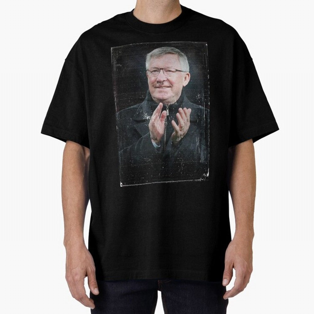 Sir Alex Ferguson Oversized T-Shirt Follow FIFA World Cup 2026 Group Stage with Mbappe and Neymar, France Energy, Stadium Memories, Football Loyalty, International Chants and Championship Tradition; Perfect for People Who Love Argentina, Brazil,