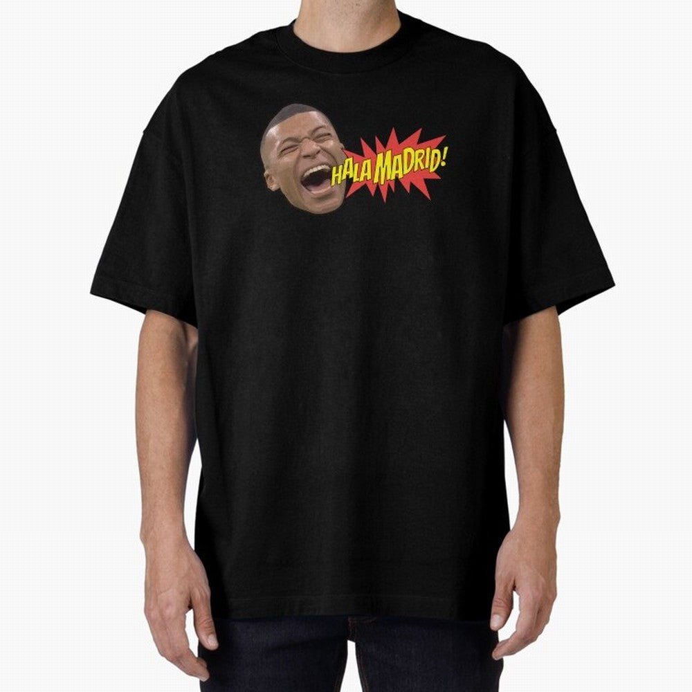 Real Madrid - Kylian Mbapp¨¦ Hala Madrid Oversized T-Shirt Make Every Match About the FIFA World Cup 2026 Journey through Neymar, Haaland and Cristiano Ronaldo Highlights, Portugal, Spain and Germany Pride, Stadium Chants, National Pride, Trophy