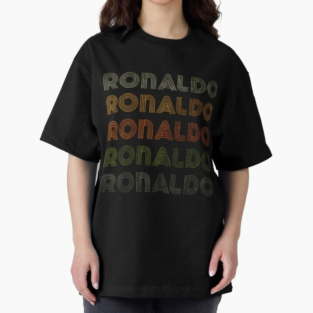 Love Heart Ronaldo Tee GrungeVintage Style Black Ronaldo Oversized T-Shirt Honor the Football Icons of FIFA World Cup 2026 for Fans of Mbappe and France, Bringing Match Day Excitement, Supporter Culture, Golden Goals and Global Football Passion;
