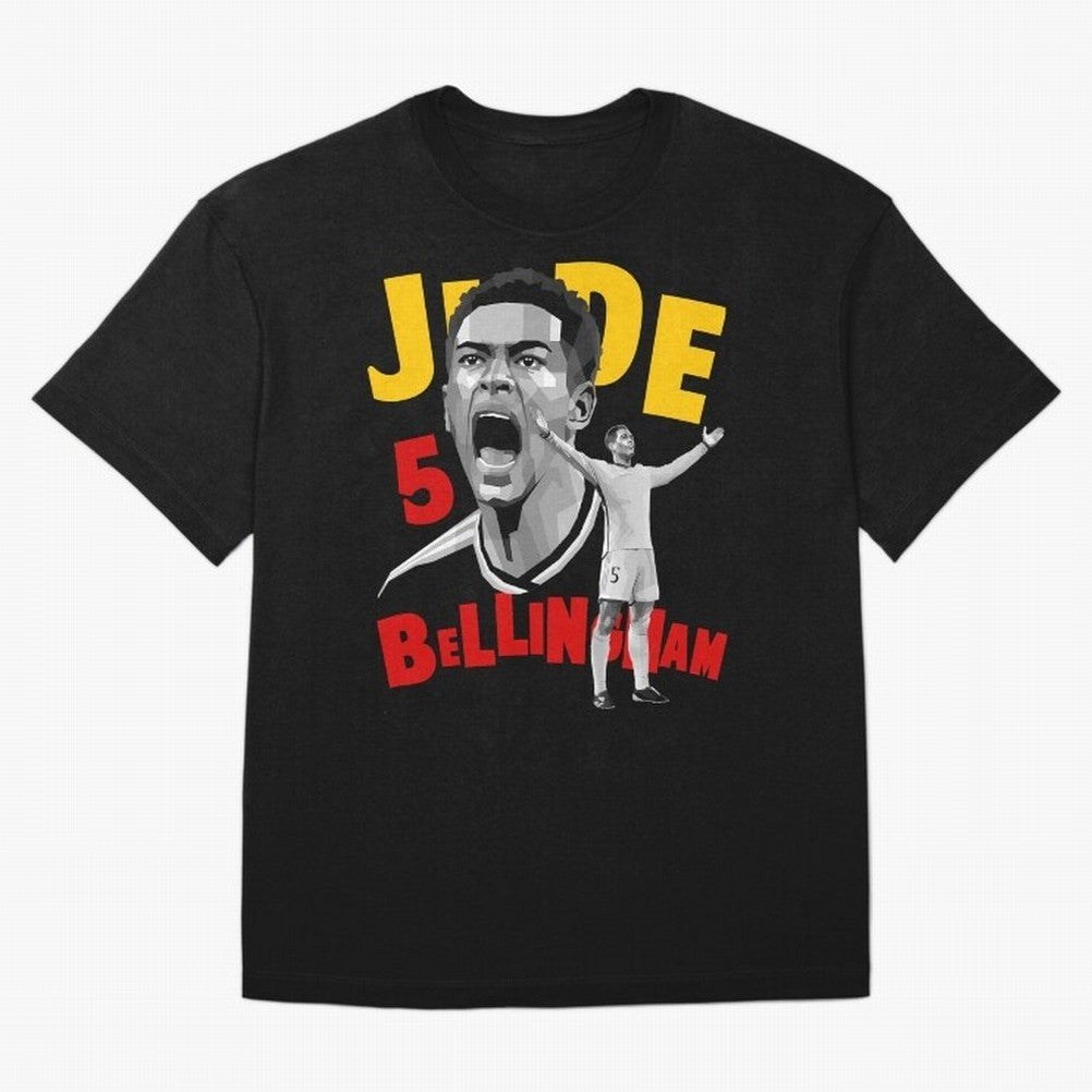 Jude Bellingham Oversized T-Shirt Spotlight FIFA World Cup 2026 Spirit, Filled with England and Germany, CR7, Retro Football Energy, Iconic Rivalries, Trophy Chase Drama and Stadium Atmosphere; Perfect for Supporters Who Want Bold Football Energy,