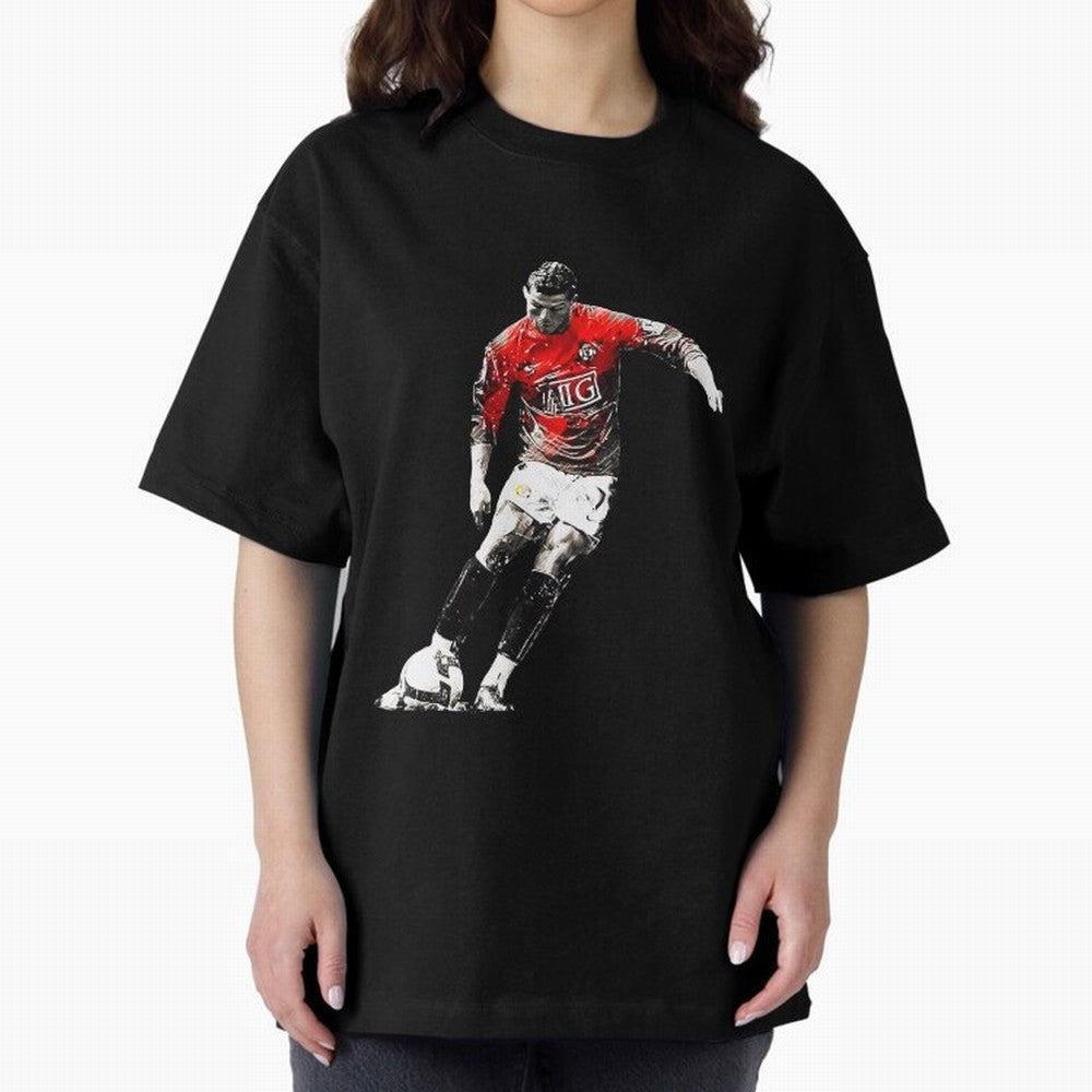 CR7 Artwork For Soccer Fans Gift For Football Lovers Oversized T-Shirt Bring Bold Fan Energy to the FIFA World Cup 2026 Group Stage Journey through Neymar, Haaland and Cristiano Ronaldo Highlights, Argentina and Brazil Pride, Stadium Memories,