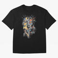Cosmic Ronaldo Made of Star Stuff Artwork For Football Fans Gift For Soccer Enthusiasts Oversized T-Shirt Show Up for the Glory of Global Football Passion for FIFA World Cup 2026 Group Stage, with Messi and Cristiano Ronaldo, Portugal, Spain and