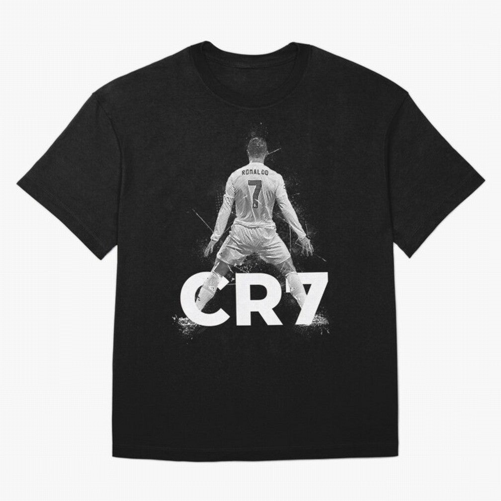 CR7 Ronaldo Celebration Artwork For Football Fans Gift For Soccer Enthusiasts Oversized T-Shirt Show Your Love for FIFA World Cup 2026 Spirit, Connected to Netherlands, Cristiano Ronaldo, Soccer Culture, Superstar Moments, National Team Dreams and