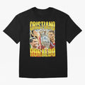 Ronaldo Siuuu Celebration Silhouette Design For Football Fans, Gift For Soccer Enthusiasts Oversized T-Shirt Enjoy Global Football Passion for FIFA World Cup 2026 Group Stage, Connected to Neymar, Haaland and Cristiano Ronaldo, Germany, Global
