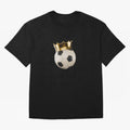 Soccer Ball with Kings Crown, Sticker Illustration Oversized T-Shirt Spotlight Match Day Hype around FIFA World Cup 2026 USA Canada Mexico, Neymar, Haaland and Cristiano Ronaldo, England, France and Netherlands, Fan Favorite Moments, National Team