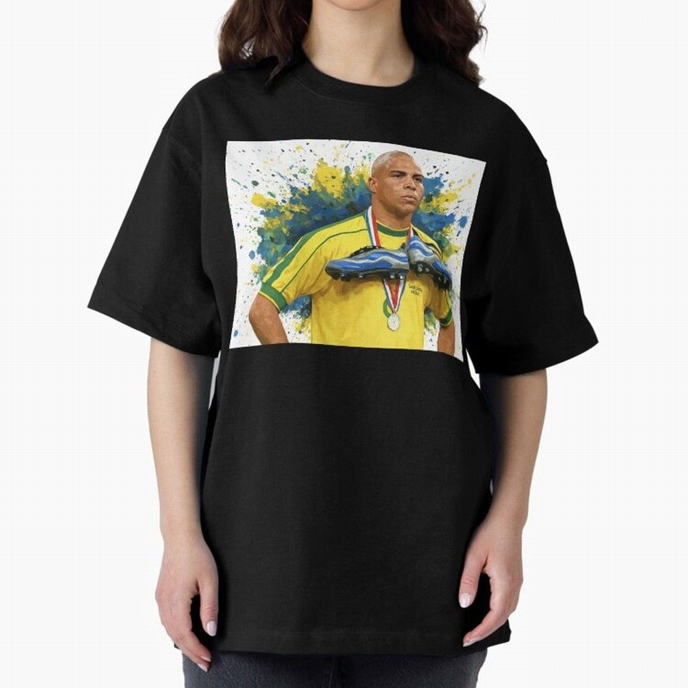 Ronaldo, O Fen?meno Oversized T-Shirt Bring Match Day Fire to Global Football Passion for FIFA World Cup 2026 Group Stage, Celebrating CR7, Argentina and Brazil, Supporter Pride, Iconic Celebrations, Legendary Names and Global Match Day Energy;