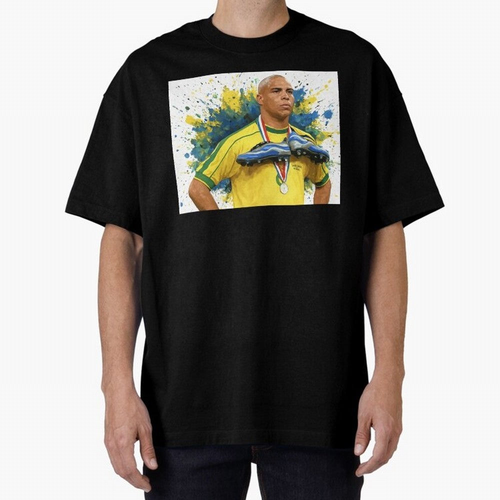 Ronaldo, O Fen?meno Oversized T-Shirt Bring Match Day Fire to Global Football Passion for FIFA World Cup 2026 Group Stage, Celebrating CR7, Argentina and Brazil, Supporter Pride, Iconic Celebrations, Legendary Names and Global Match Day Energy;