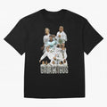 Real Madrid Galacticos Soccer Legends Collage Poster Oversized T-Shirt Celebrate the Next Chapter of FIFA World Cup 2026 Group Stage Highlighting Neymar, Haaland and Cristiano Ronaldo, Brazil Energy, Supporter Pride, Iconic Celebrations, Legendary