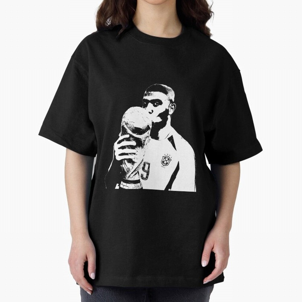 Design Ronaldo Fen?meno Oversized T-Shirt Carry the Dream of FIFA World Cup 2026 USA Canada Mexico for Fans of Messi, CR7 and Mbappe and Spain and Netherlands, Bringing Soccer Culture, Superstar Moments, National Team Dreams and Competitive Fire;