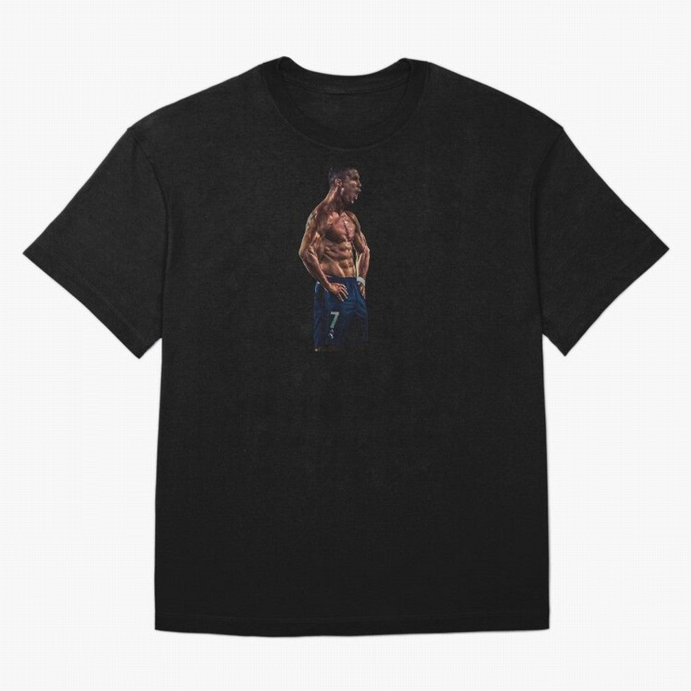 Christiano Ronaldo CR7 Oversized T-Shirt Honor Football Greatness during FIFA World Cup 2026 Group Stage for Fans of Messi, CR7 and Mbappe and Portugal, Bringing Vintage Soccer Flavor, Modern Football Stars, National Flags and Final Night Emotion;