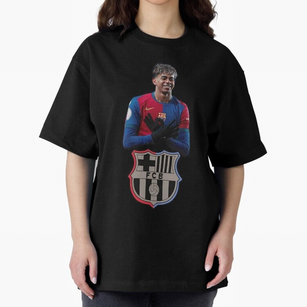 Lamine Oversized T-Shirt Make Every Match About Match Day Hype around FIFA World Cup 2026, CR7 and Messi, England and Germany, Match Day Excitement, Supporter Culture, Golden Goals and Global Football Passion; Great for Watch Parties, Sports Bars,