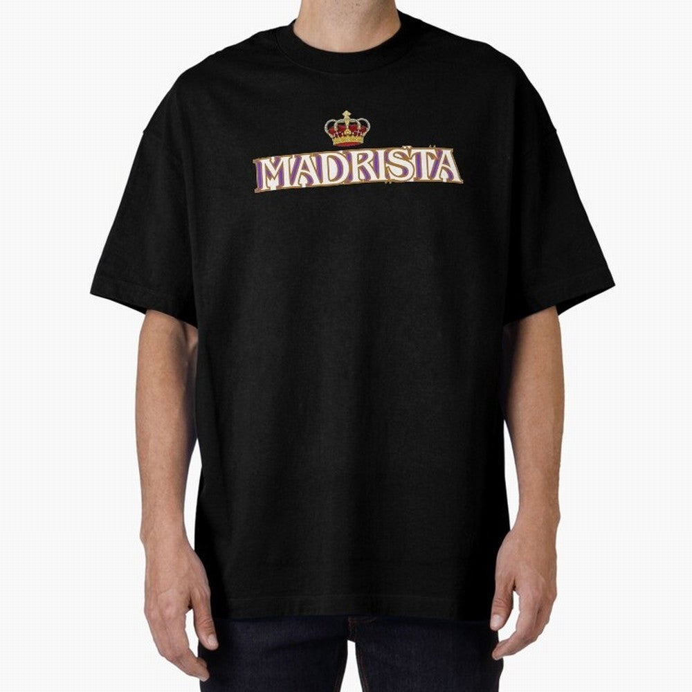 Madrista - Real Madrid Oversized T-Shirt Celebrate the FIFA World Cup 2026 USA Canada Mexico Journey through Haaland and Mbappe Highlights, England, France and Netherlands Pride, Vintage Soccer Flavor, Modern Football Stars, National Flags and