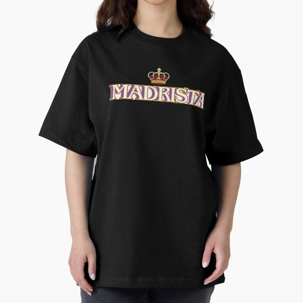Madrista - Real Madrid Oversized T-Shirt Celebrate the FIFA World Cup 2026 USA Canada Mexico Journey through Haaland and Mbappe Highlights, England, France and Netherlands Pride, Vintage Soccer Flavor, Modern Football Stars, National Flags and