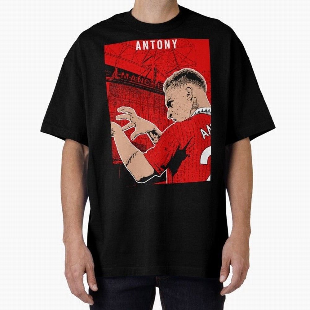 Antony Oversized T-Shirt Bring Global Tournament Vibes to Global Football Passion for FIFA World Cup 2026 Group Stage, Celebrating Messi and Cristiano Ronaldo, Portugal, Football Festival Excitement, Trophy Ambitions, Country Rivalries and Star