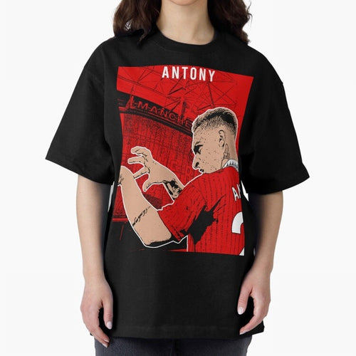 Antony Oversized T-Shirt Bring Global Tournament Vibes to Global Football Passion for FIFA World Cup 2026 Group Stage, Celebrating Messi and Cristiano Ronaldo, Portugal, Football Festival Excitement, Trophy Ambitions, Country Rivalries and Star