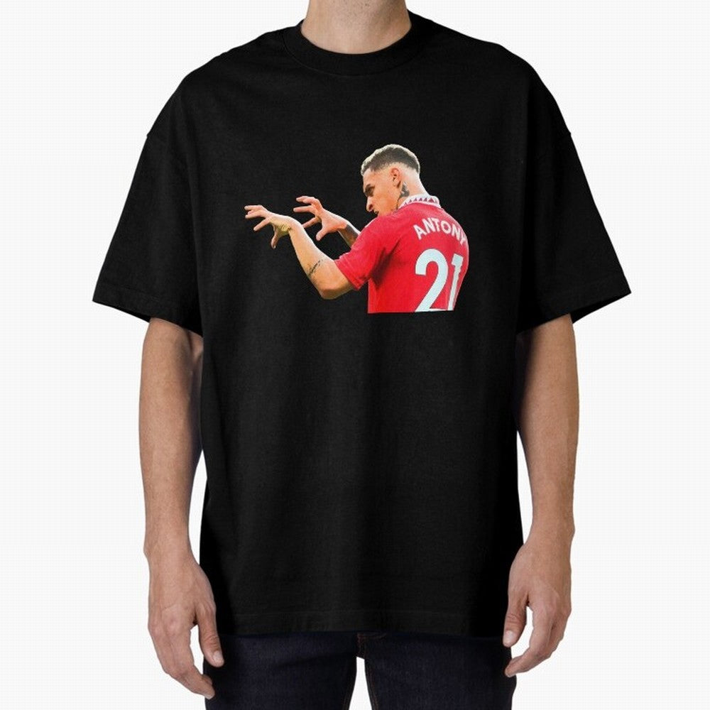 Antony Oversized T-Shirt Live for the Drama of Match Day Hype around FIFA World Cup 2026 Group Stage, Messi, Spain and Netherlands, Worldwide Fan Energy, Dramatic Goals, Stadium Lights and Championship Celebrations; Made for Collectors Who Enjoy