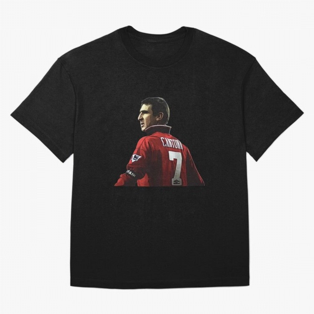 King of Manchester Eric Cantona Oversized T-Shirt Bring Legendary Rivalry Energy to Global Football Passion for FIFA World Cup 2026 USA Canada Mexico, Celebrating CR7 and Messi, Spain, Sports Nostalgia, International Competition, Famous Players and
