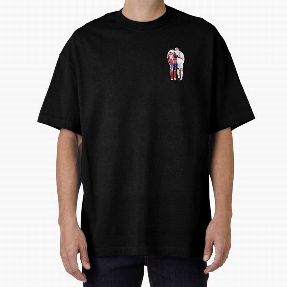Ronaldinho and R9 Ronaldo Oversized T-Shirt Mark the FIFA World Cup 2026 USA Canada Mexico Journey through Messi Highlights, France Pride, Championship Spirit, Famous Goals, Roaring Crowds and International Football Unity; Perfect for Supporters
