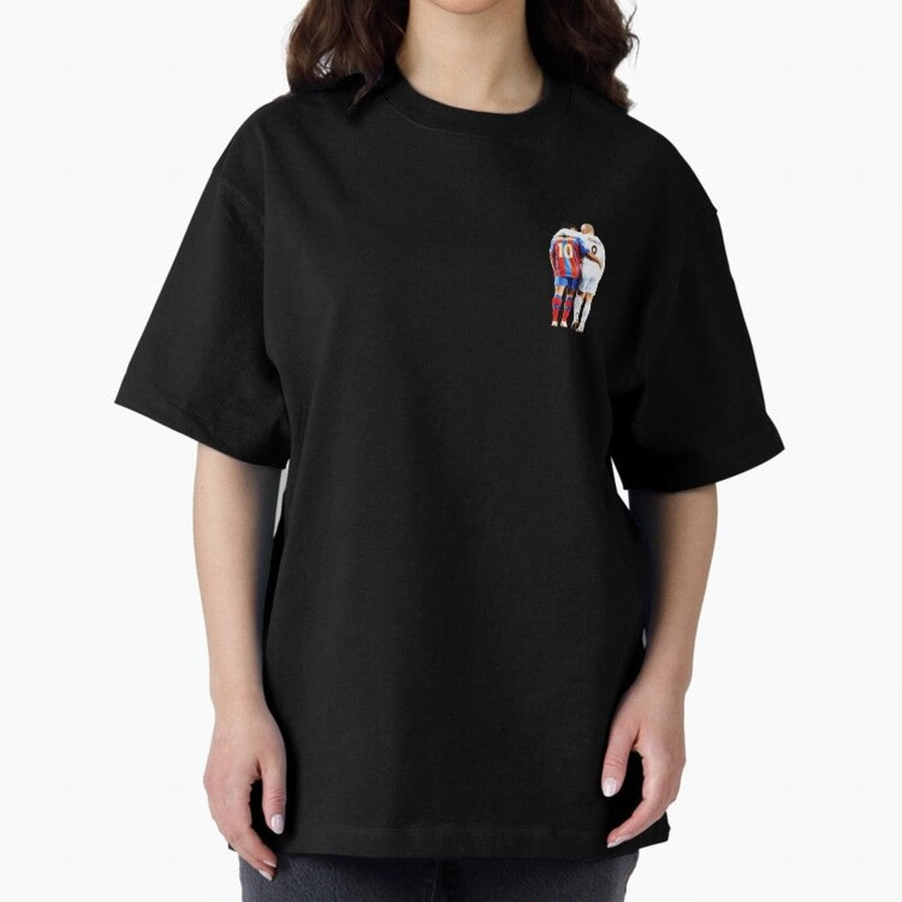 Ronaldinho and R9 Ronaldo Oversized T-Shirt Mark the FIFA World Cup 2026 USA Canada Mexico Journey through Messi Highlights, France Pride, Championship Spirit, Famous Goals, Roaring Crowds and International Football Unity; Perfect for Supporters
