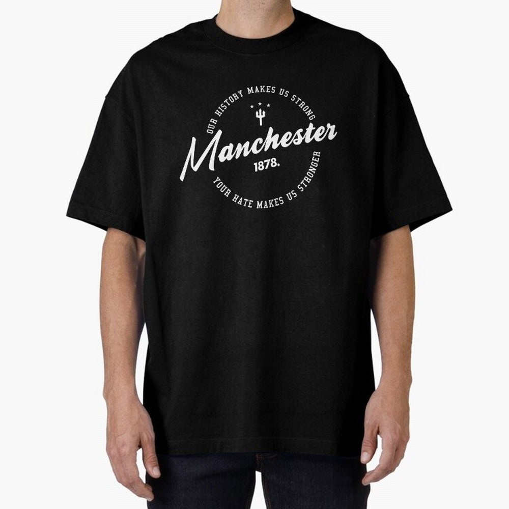 Mancester United Quotes Oversized T-Shirt Turn Football Passion into Global Football Passion for FIFA World Cup 2026, Inspired by Messi, CR7 and Mbappe, England and Germany, Game Day Rituals, Football Legends, Country Pride and the Road to the