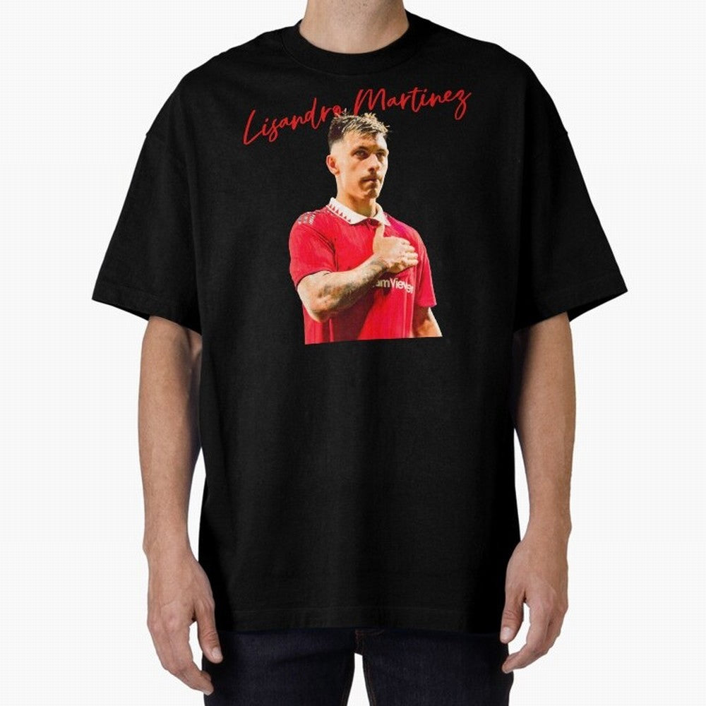 Lisandro Martinez Oversized T-Shirt Elevate FIFA World Cup 2026 Driven by CR7 and Messi, Brazil, Portugal and Argentina Energy, Stadium Chants, National Pride, Trophy Dreams and Unforgettable Football Memories; Perfect for People Who Love