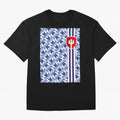 Manchester United 94 Away Jersey Pattern Oversized T-Shirt Stand with Global Football Passion for FIFA World Cup 2026 USA Canada Mexico, Centered on Haaland, England and Germany, Classic Soccer Heritage, Championship Pressure, Fan Loyalty and